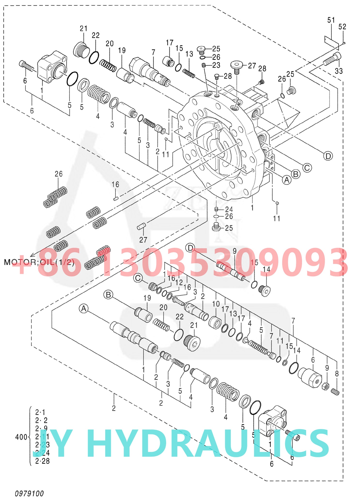 HITACHI 9262852 9275946 TRAVEL DEVICE 4637796 4652345 OIL MOTOR PARTS