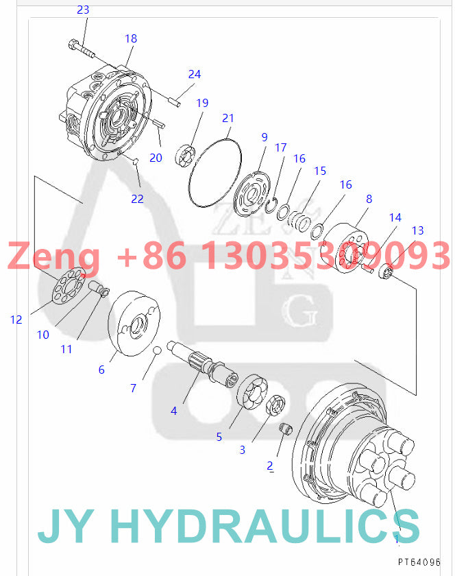 KOMATSU PC27MR-1 PC27MRX-1 PC28UU-3 PC30MR-1 PC30MRX-1 PC30UU-3 excavator 21U-60-31101 FUMHB-1B24333 travel motor rotary group and spare parts