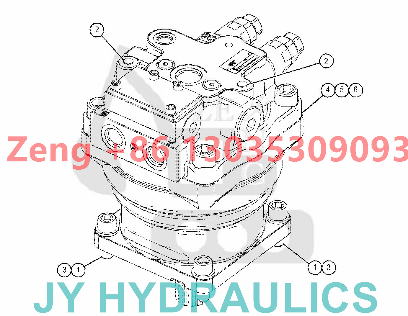 Caterpillar CAT336 CAT340 swing motor rotary group