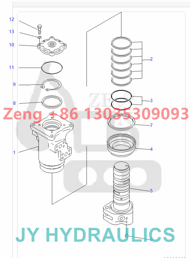KOMATSU 703-08-33650 SWIVEL JOINT ASSY