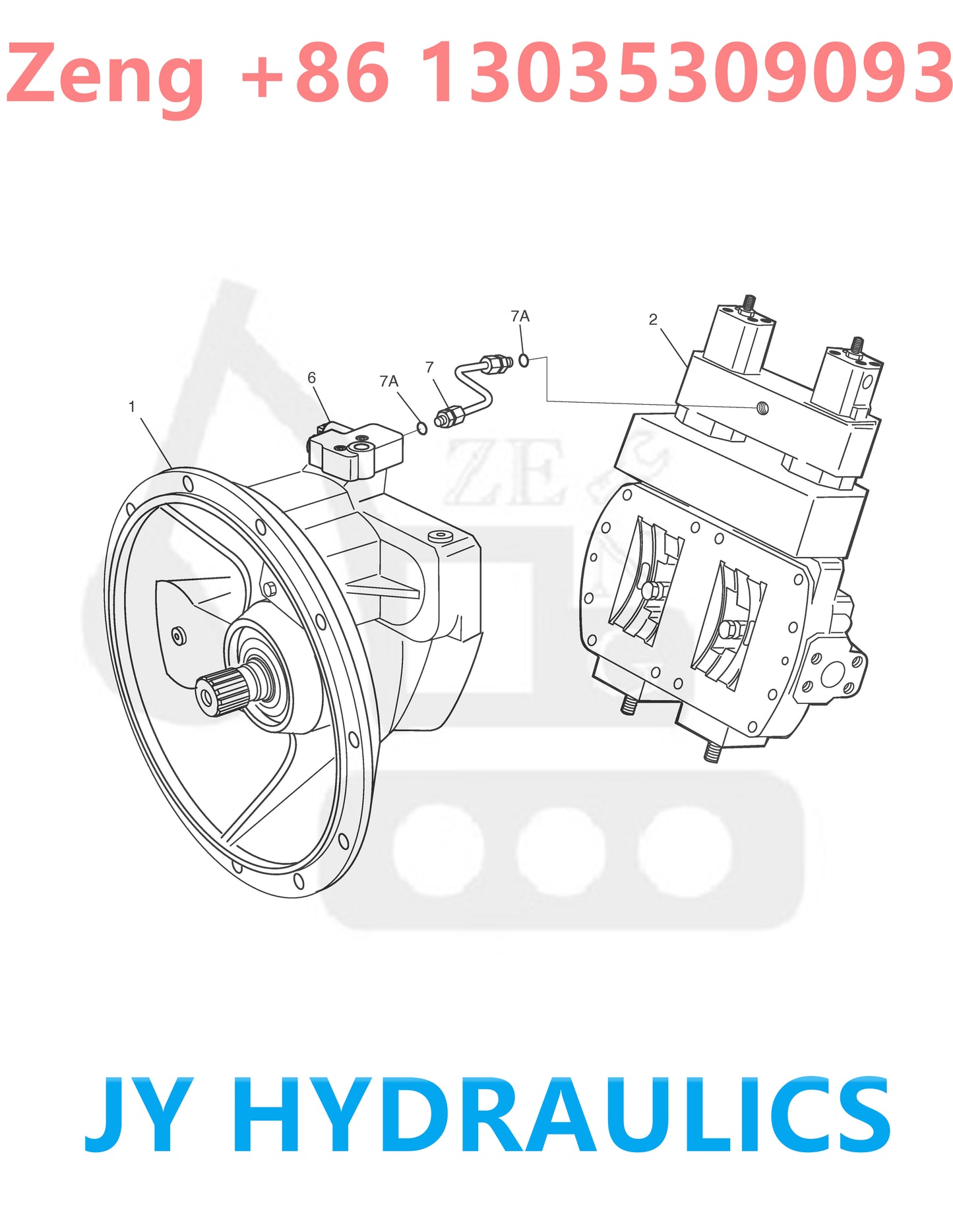 DOOSAN DX340LC DX350LC EXCAVATOR 400914-00249 K1004522B K1004522C HYDRAULIC PUMP ROTARY GROUP AND SPARE PARTS
