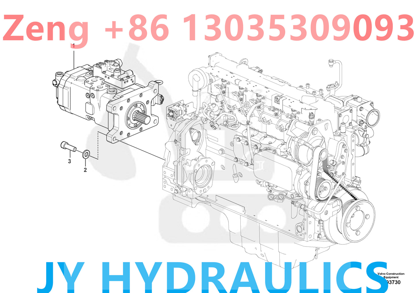 DOOSAN DX300LC-5 EXCAVATOR 401107-02157 400914-00395A HYDRAULIC PUMP PARTS