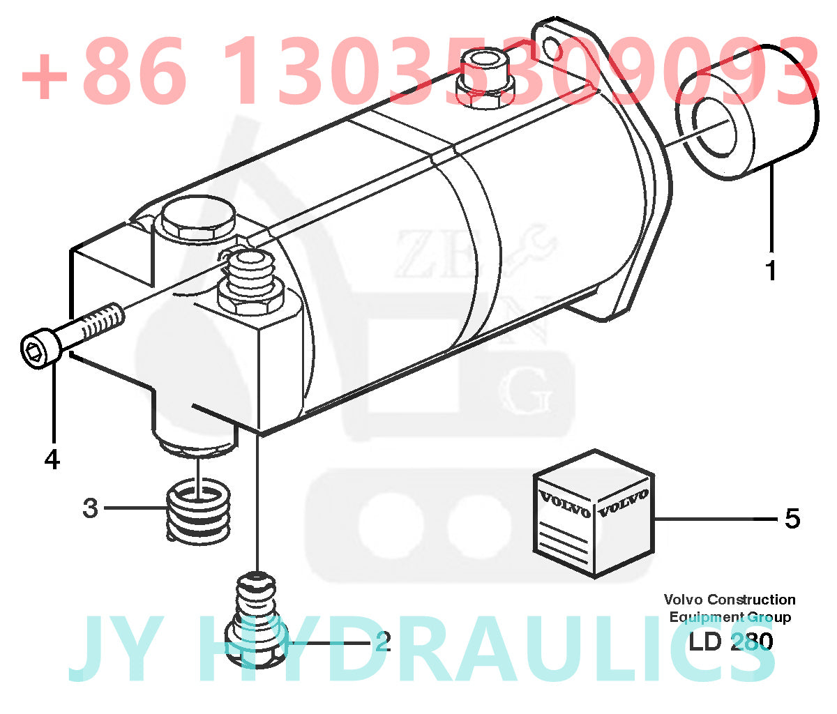 VOLVO EW160 WHEEL EXCAVATOR VOE14372820 HYDRAULIC PUMP