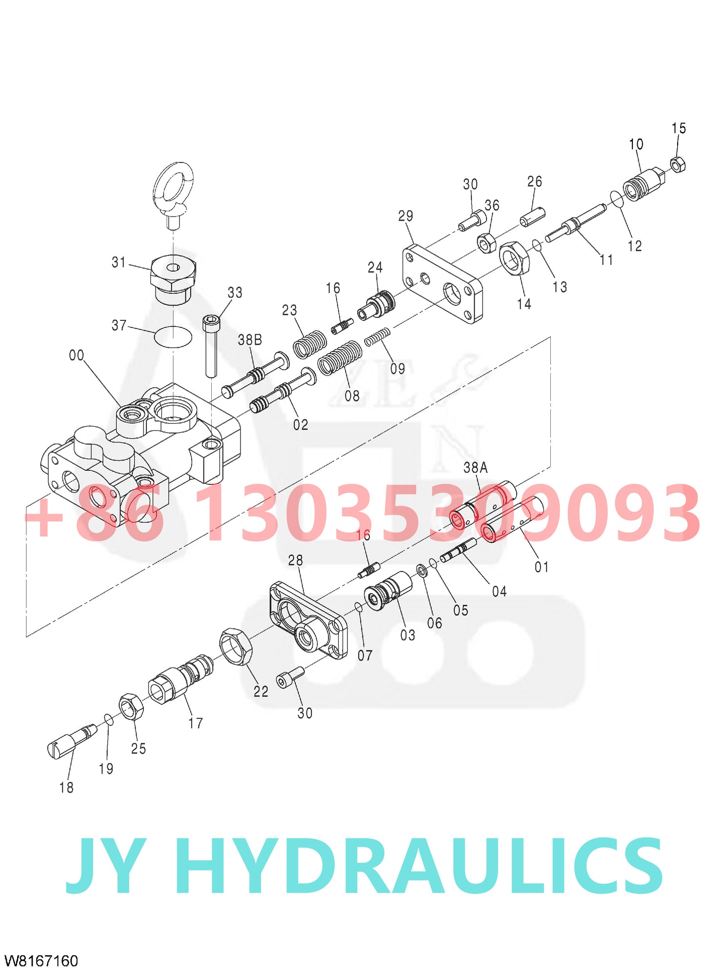 HITACHI ZW220 WHEEL LOADER 263G7-17591 REGULATOR
