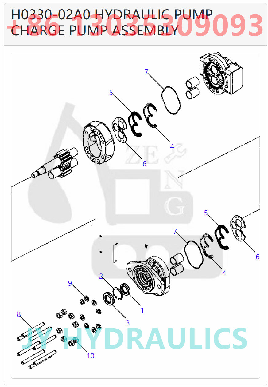 KOMATSU D51EXPX-22 BULLDOZERS 12Y-60-11171 CHARGE PUMP