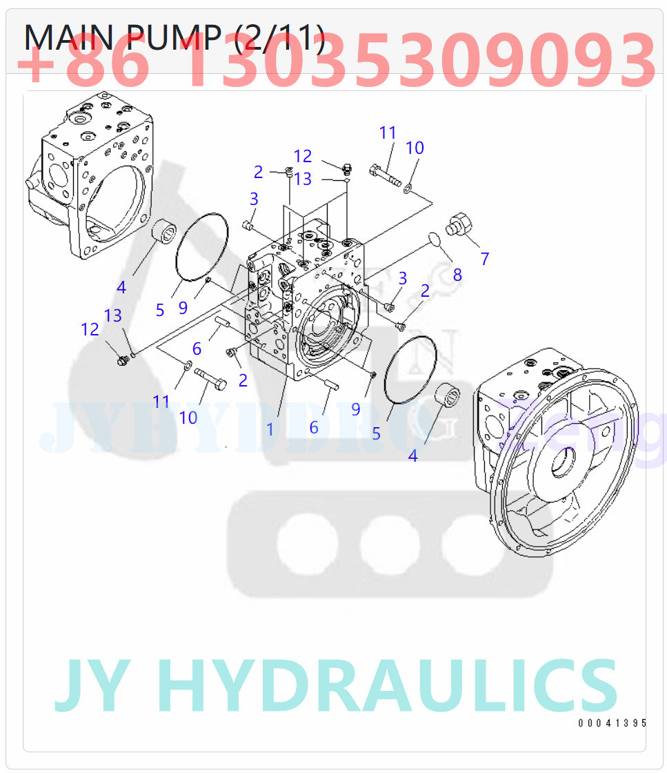 KOMATSU PC210-8K PC210LC-8K PC210NLC-8K PC230NHD-8K EXCAVATOR 708-2L-00700 708-2L-00701 708-2L-01700 708-2L-01701 PUMP ASSEMBLY ROTARY GROUP AND SPARE PARTS