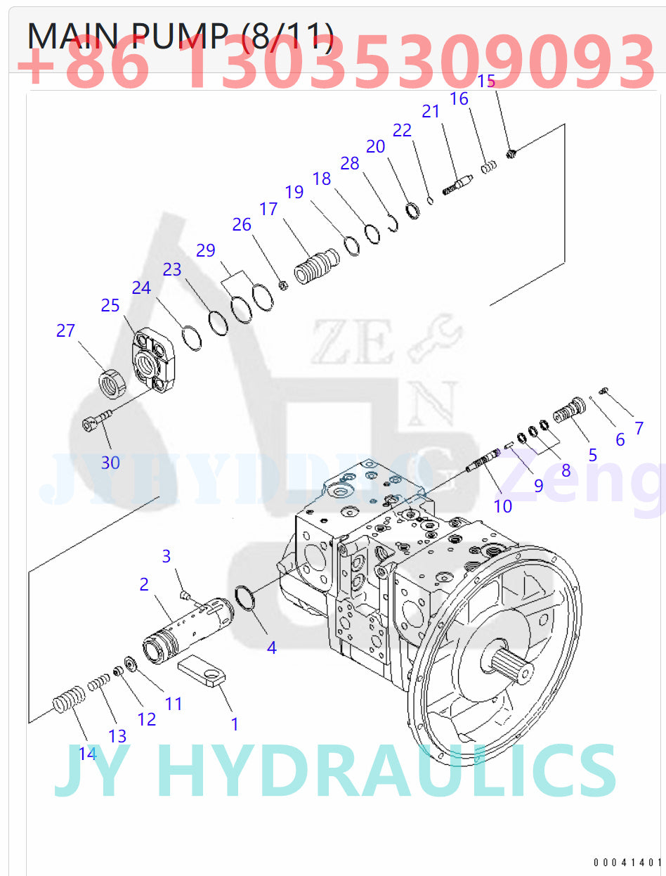 KOMATSU PC210-8K PC210LC-8K PC210NLC-8K PC230NHD-8K EXCAVATOR 708-2L-00700 708-2L-00701 708-2L-01700 708-2L-01701 PUMP ASSEMBLY ROTARY GROUP AND SPARE PARTS