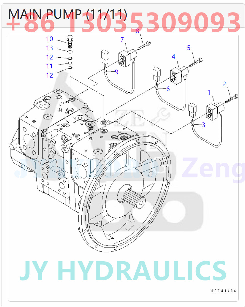KOMATSU PC210-8K PC210LC-8K PC210NLC-8K PC230NHD-8K EXCAVATOR 708-2L-00700 708-2L-00701 708-2L-01700 708-2L-01701 PUMP ASSEMBLY ROTARY GROUP AND SPARE PARTS