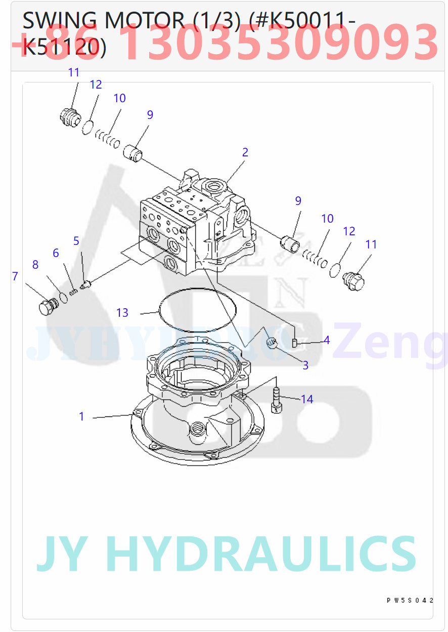 KOMATSU PC200-7 PC200-8 PC200LC-7 PC200LC-8 PC210-8K PC210LC-8K PC210NLC-8K PC220-7 PC220-8 PC220LC-7 PC220LC-8 PC230NHD-8K PC270-7 PC270-8PC270LC-8-W1 PC290LC-8K PC290NLC-8K EXCAVATOR 706-7G-01041 706-7G-03041 PUMP ASSEMBLY ROTARY GROUP AND SPARE PARTS