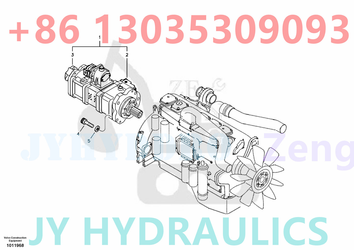 VOLVO EC330B EC360B EXCAVATOR VOE14500380 VOE14512271 VOE14516492 VOE14516492 VOE14520050 HEAVY PUMP ROATRY GROUP AND SPARE PARTS