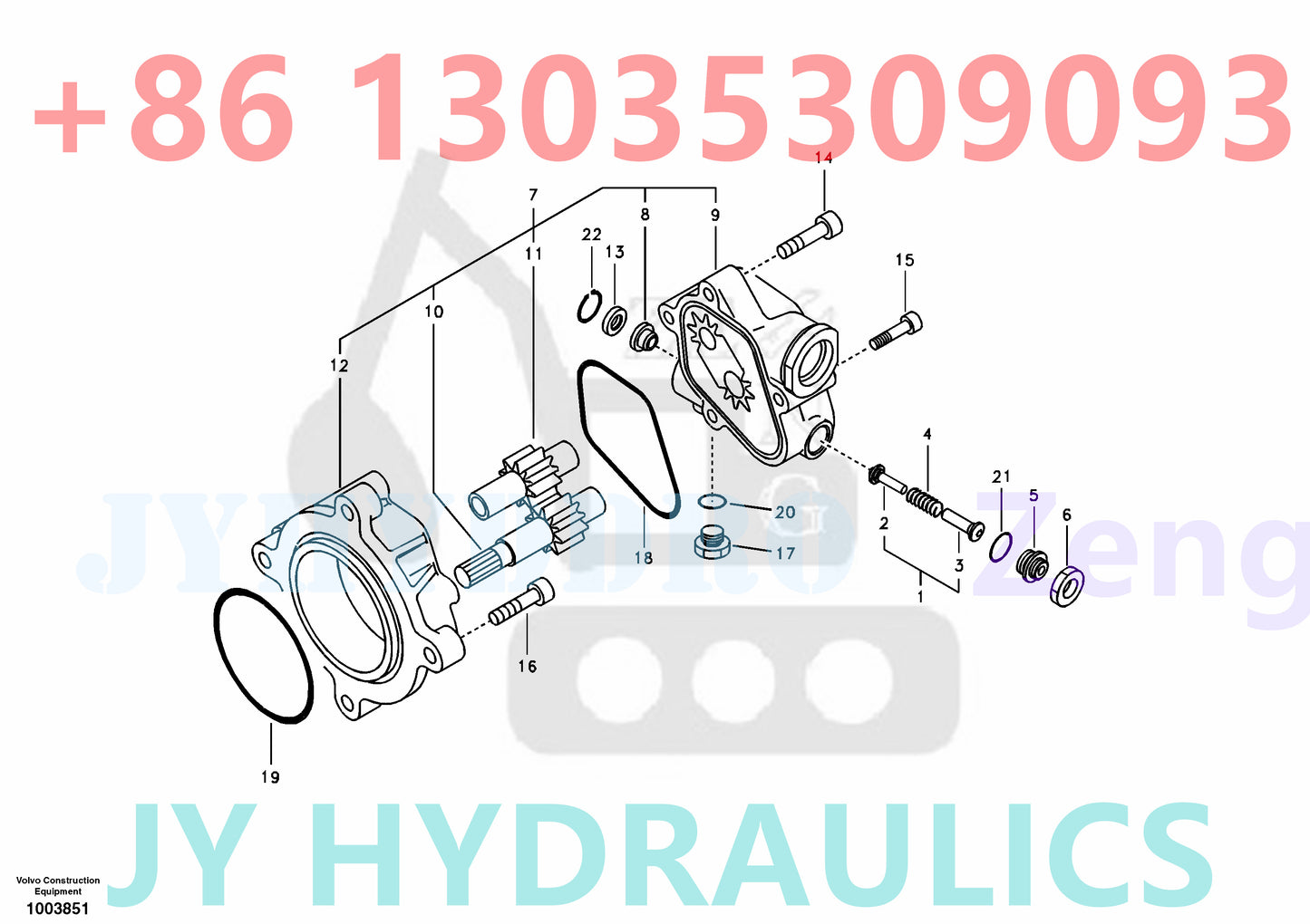 VOLVO SA7220-00510 HEAVY GEAR PUMP
