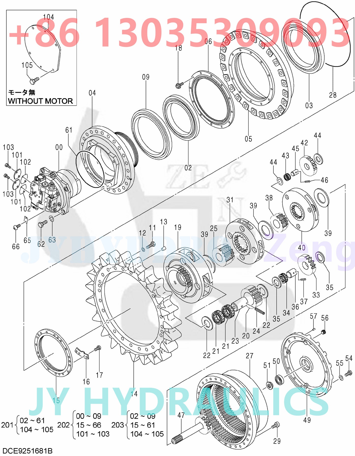 HIATCHI ZX850-3 EXCAVATOR TRAVEL DEVICE Hitachi HOP online