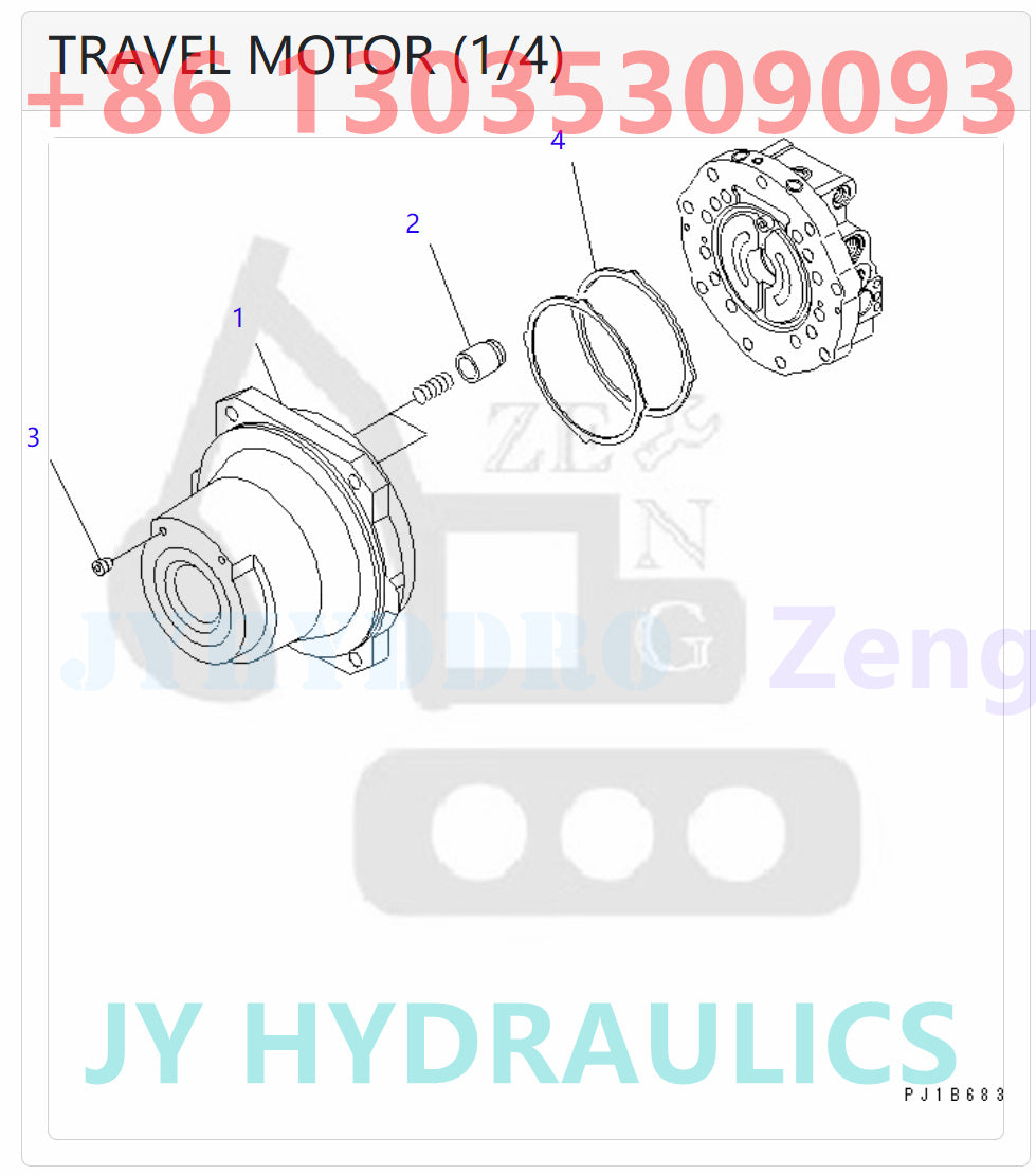 KOMATSU PC800-8 PC800-8E0 PC800SE-8E0 EXCAVATOR 209-60-75101 TRAVEL MOTOR ROTARY GROUP AND SPARE PARTS