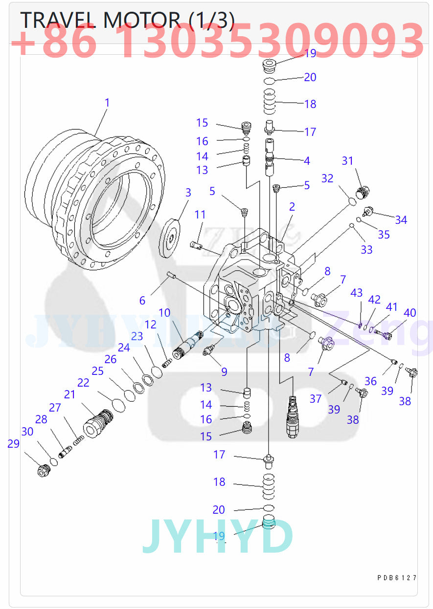 KOMATSU 706-88-00110 706-88-00111 706-88-00112 706-88-00150 706-88-00151 TRAVEL MOTOR PARTS