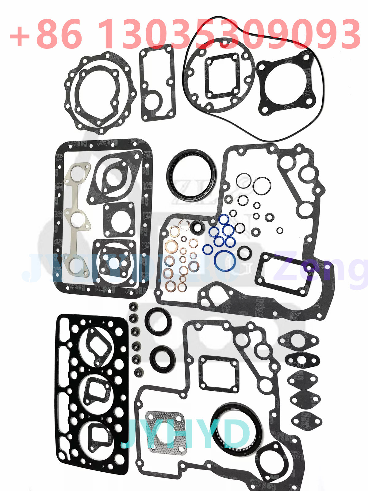 D750 Full Gasket Kit for Kubota B7100 B7100HST-DT B5200D B5200E Tractor