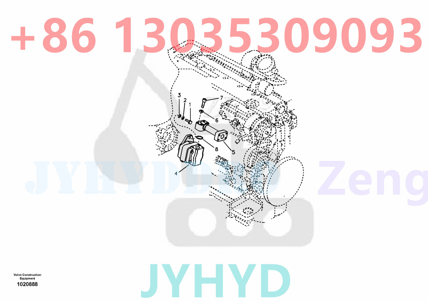 VOLVO EC290 EC290B EXCAVATOR HYDRAULIC PUMP VOE14524186 GEAR PUMP