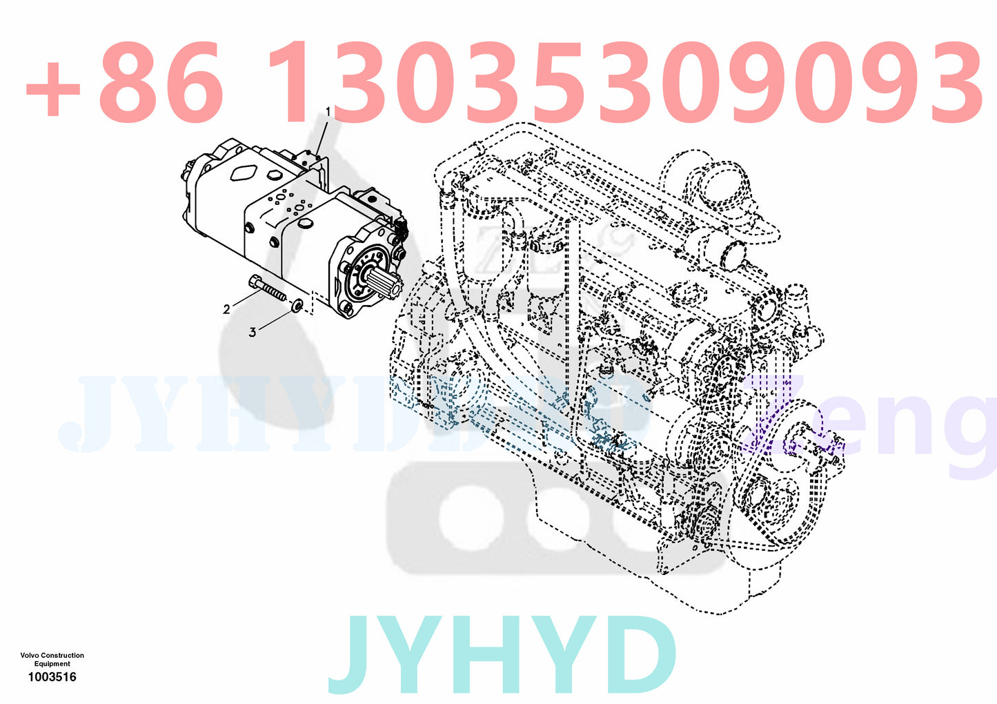 VOLVO EC290 EC290B EXCAVATOR SA7220-00601 VOE14524052 HYDRAULIC PUMP ROTARY GROUP AND SPARE PARTS