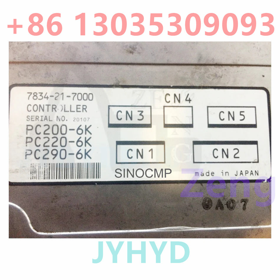 Komatsu PC290-6 PC290LC-6 Excavator 7834-21-7000 7834-21-7002 Control Panel