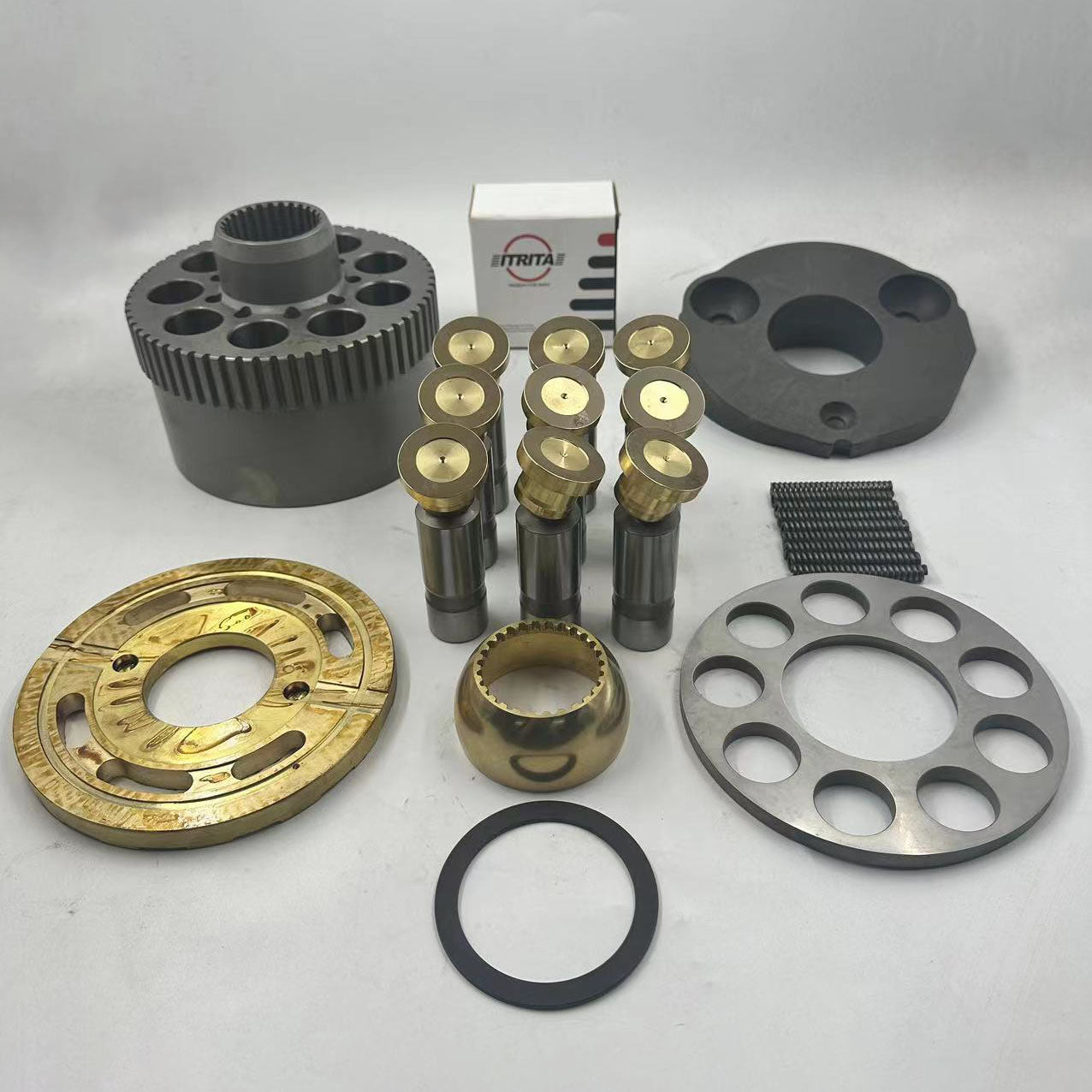 Nabtesco M2V150 hydraulic final drive travel motor rotary group and spare parts for Kobelco SK200-1 excavator