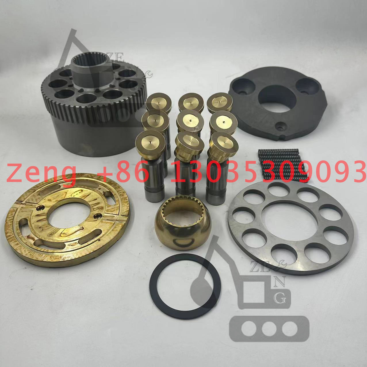 Nabtesco M2V150 hydraulic final drive travel motor rotary group and spare parts for Kobelco SK200-1 excavator