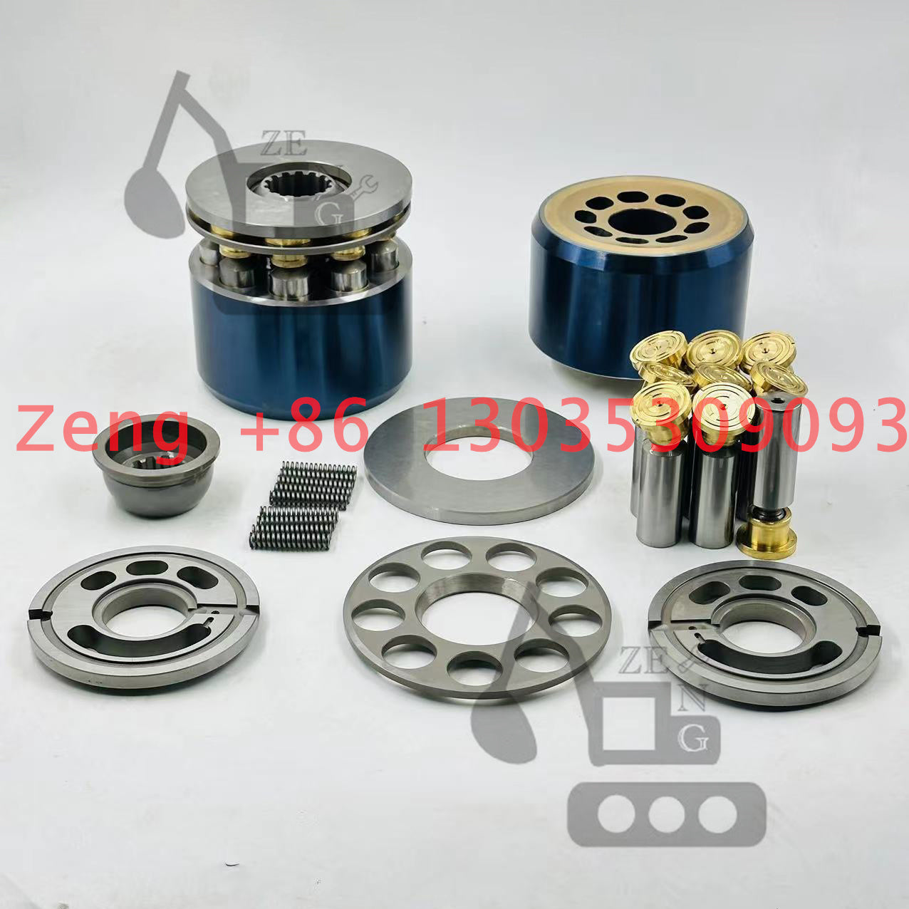 Kawasaki K3V112 hydraulic pump rotory group and spare parts for Kobelco SK200 SK200-6E SK200-8 SK210-8 SK230-6 SK250-6E excavator