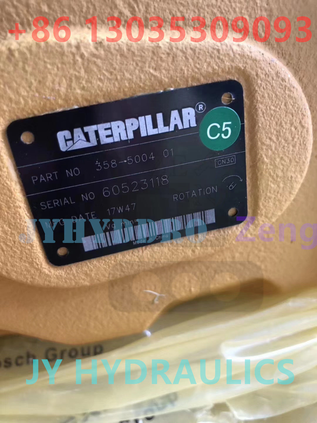 CATERPILLAR 358-5004 PUMP GP-MAIN HYDRAULIC