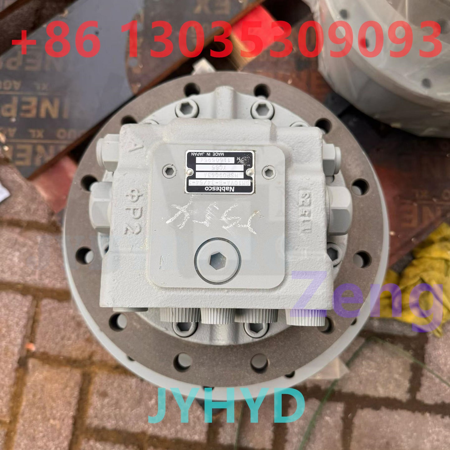 YUCHAI YC85 EXCAVATOR GM10VA-B-34-54- MSP09063A FINAL DRIVE TRAVEL MOTOR ASSY