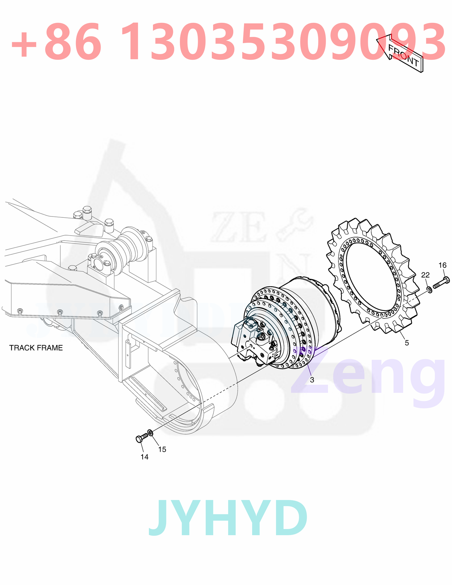 DOOSAN 170401-00009H 170401-00009L 200108-00001A TRAVEL MOTOR ROTARY GROUP AND SPARE PARTS