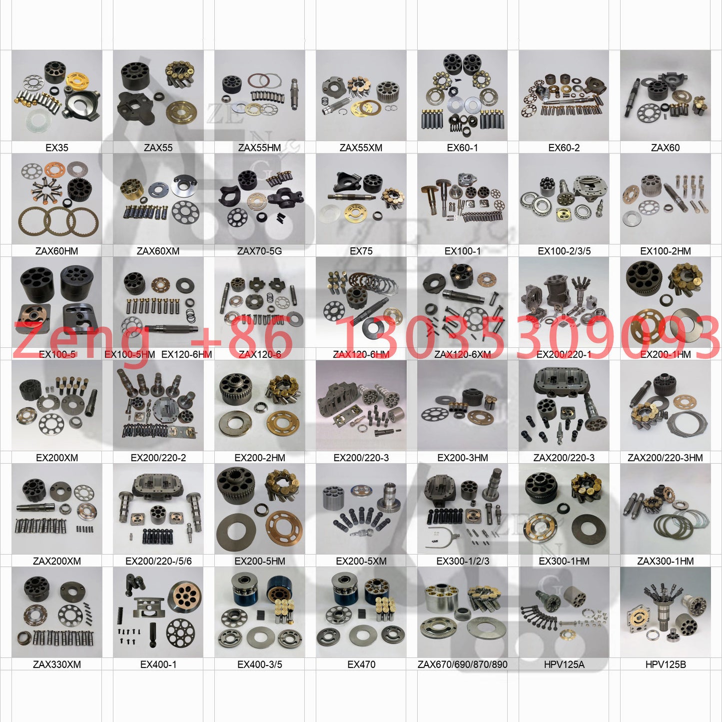 Hitachi swing motor parts