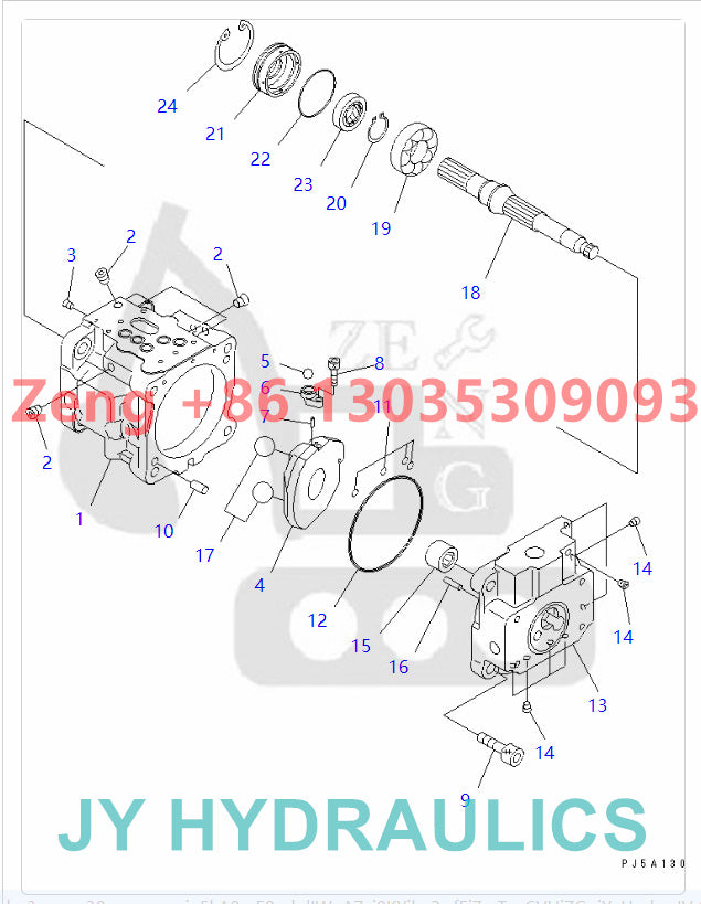 KOMATSU PC27MR-3 PC30MR-3 excavator 708-1S-00410 708-1S-00411 708-1S-00420 708-1S-00421 708-1S-01140 708-1S-01310 hydraulic pump rotary group and spare parts