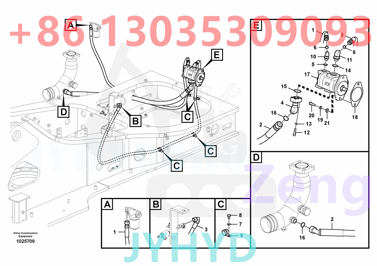 VOLVO VOE14530502 FAN PUMP