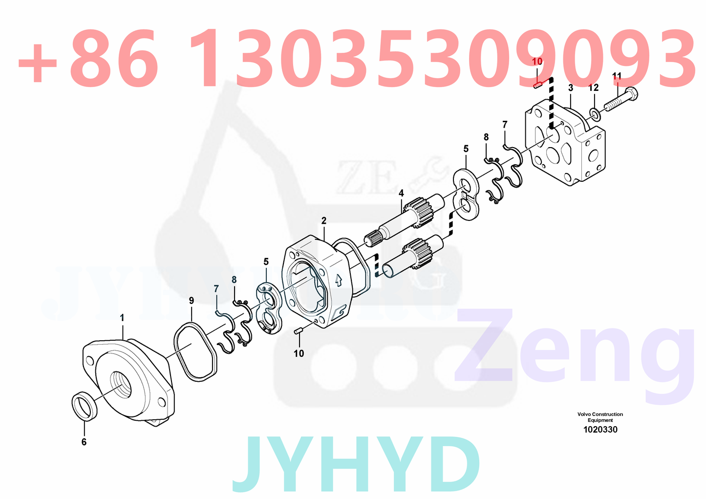 VOLVO VOE14541671 FAN PUMP