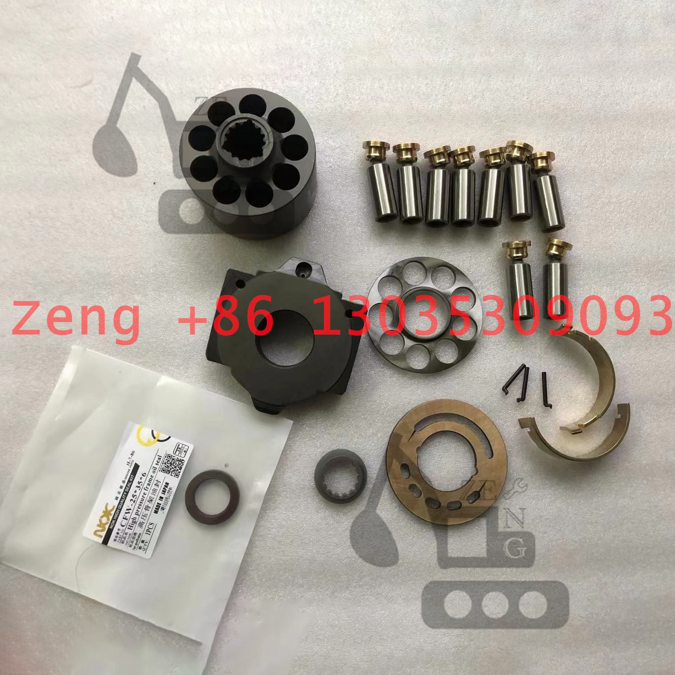 Rexroth A10VNO41 hydraulic pump rotory group and spare parts for Caterpillar CAT345D CAT349D CAT350