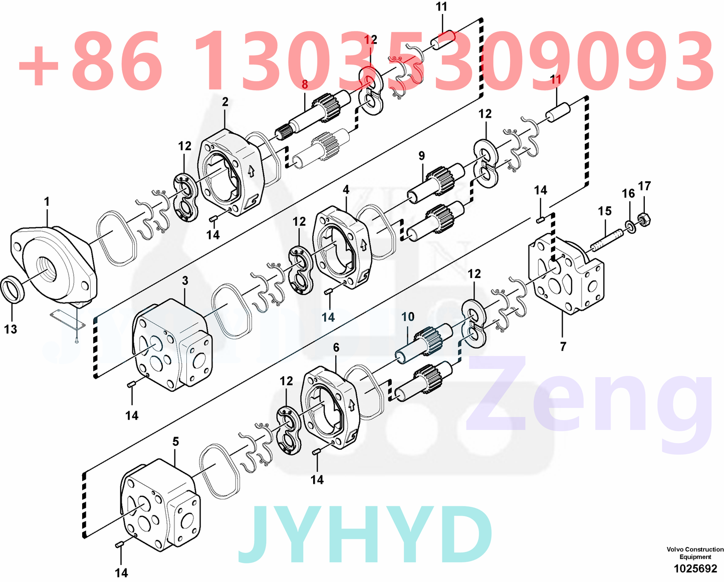 VOLVO VOE14573092 FAN PUMP