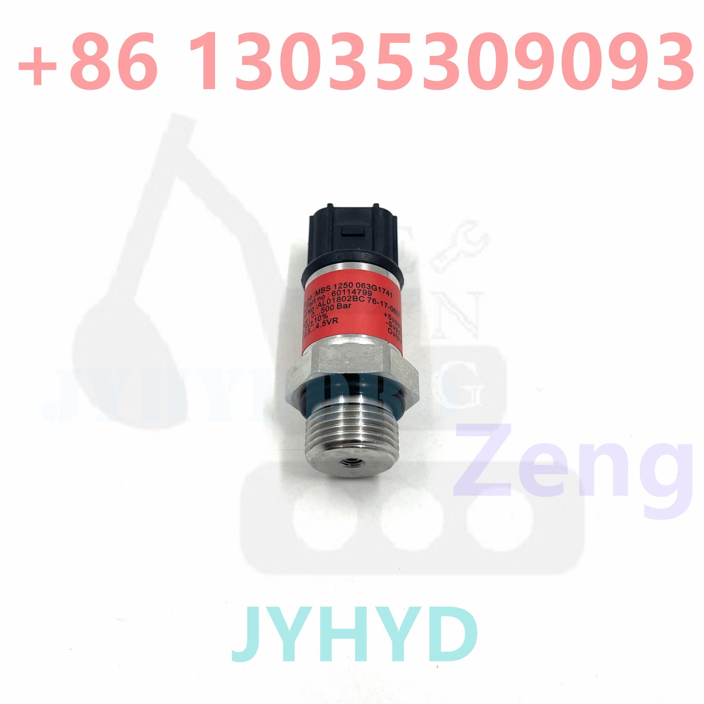 SANY SY215-9 EXCAVATOR MBS 1250 063G1741 60114799 AL01802BC 76-17-0807 500Bar SENSOR