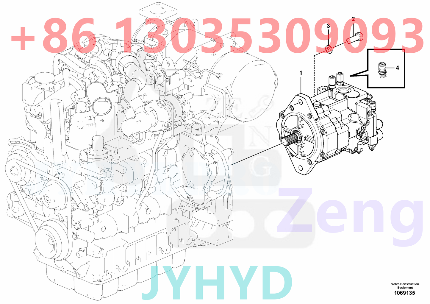 VOLVO VOE14675391 VOE14723835 HYDRAULIC PUMP ROTARY GROUP AND SPARE PARTS