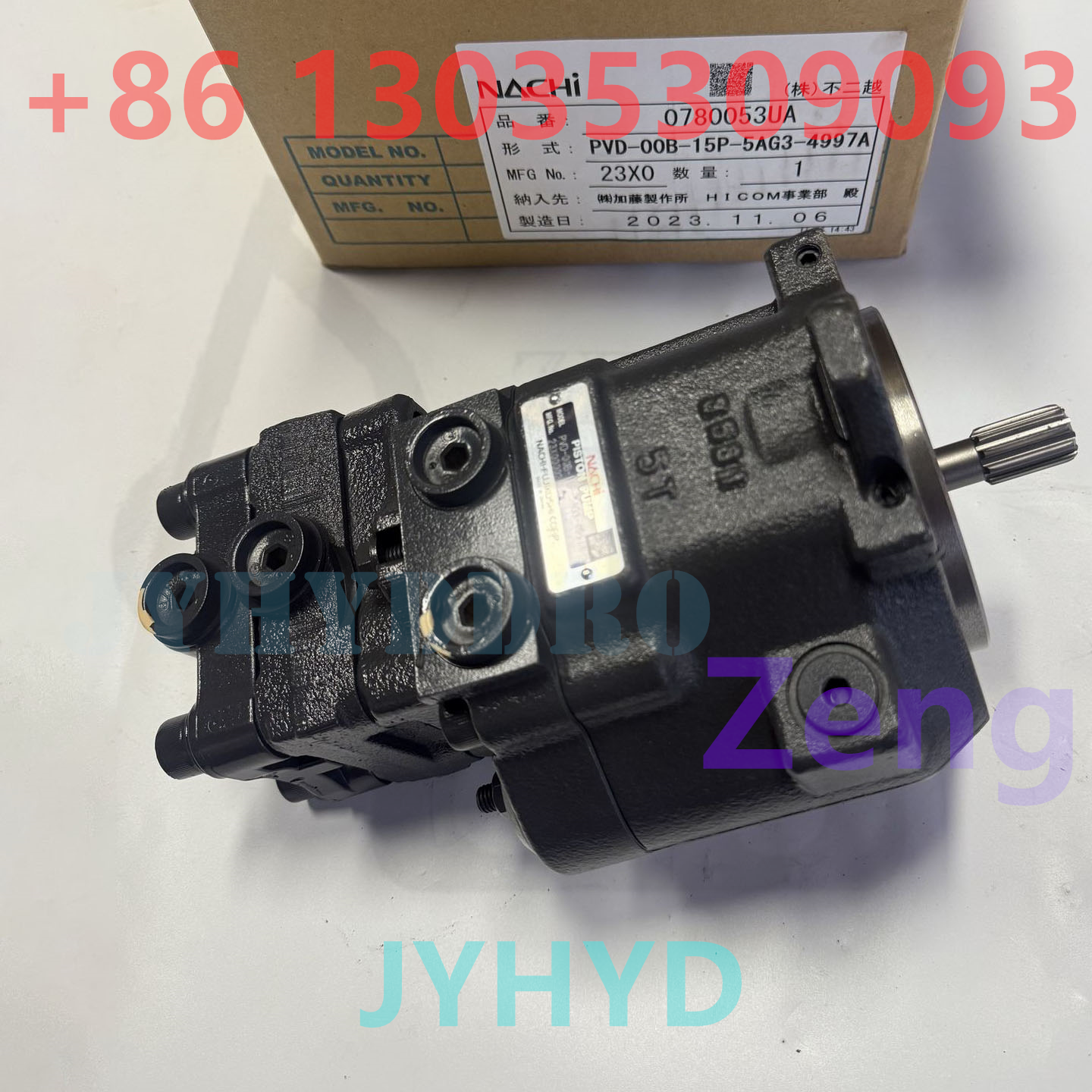 NACHI PVD-00B-15P-5AG3-4997A ORIGINAL HYDRAULIC PUMP