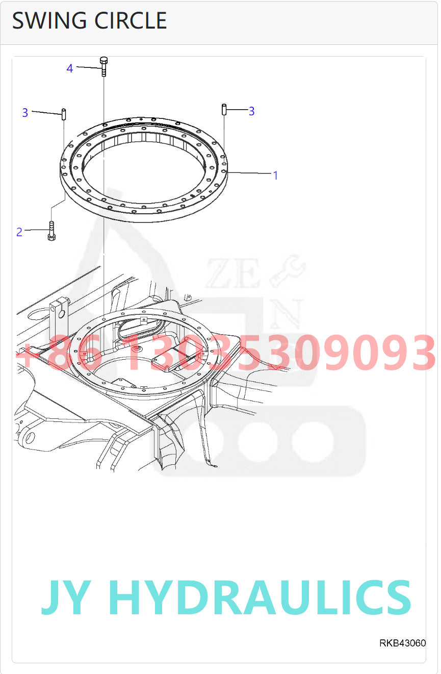KOMATSU PC30MR-2 PC30MR-2-B PC30MR-2-D PC30MR-3 PC35MR-2-A PC35MR-2-B PC35MR-3 EXCAVATOR 708-7R-00360 SWING MOTOR PARTS