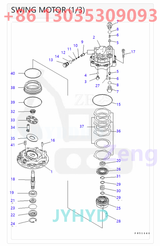 KOMATSU 21W-26-00100 21W-26-00120 21W-26-00130 21W-26-00132 708-7S-00241 708-7S-00242 SWING MOTOR ROTARY GROUP AND SPARE PARTS