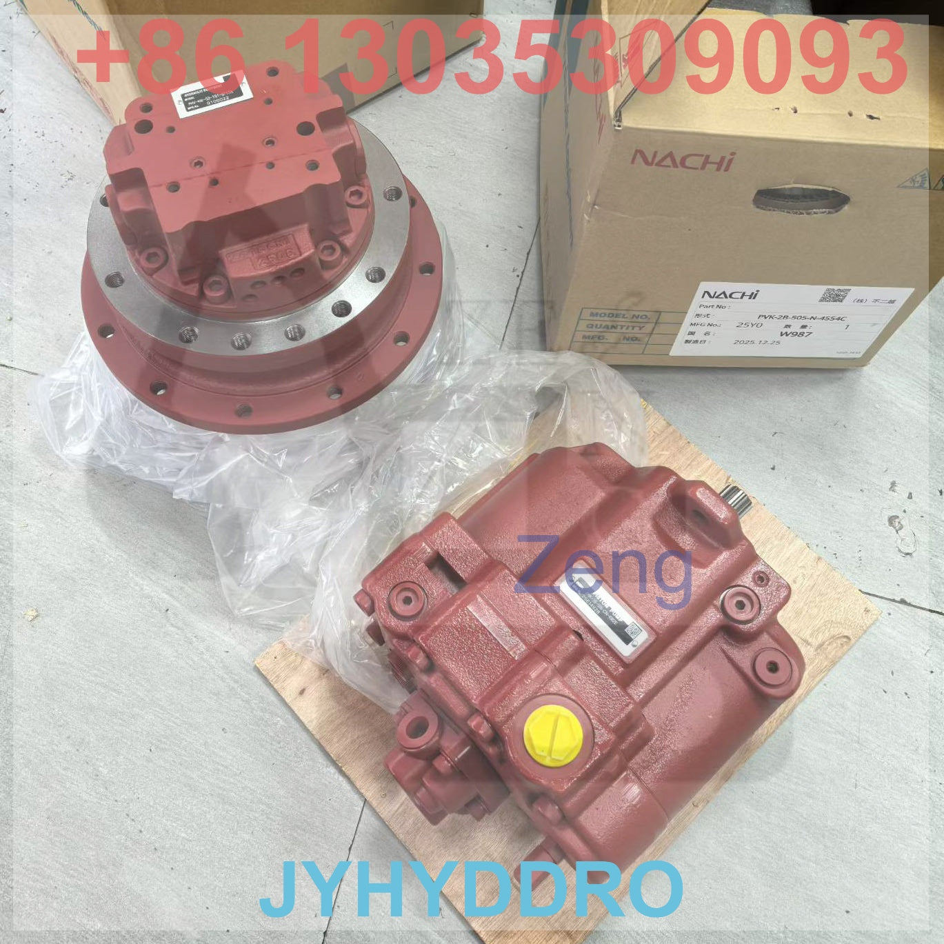 NACHI PHV-400-53 FINAL DRIVE TRAVEL MOTOR ASSY PVK-2B-505-CN HYDRAULIC PUMP
