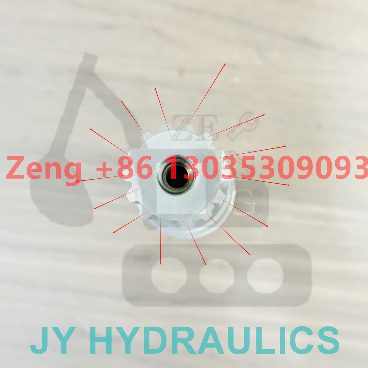 Rexroth A10VSO71 hydraulic pump drive shaft