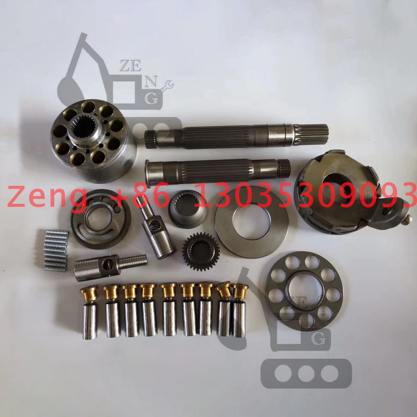 Kawasaki K7V125 hydraulic pump rotory group and spare parts for Hyundai R225S，Kobelco SK200-10 SK210-10 SK260LC SK330，Sany SY245H SY265，XCMG XE215 XE250，Liugong CLG925 excavator