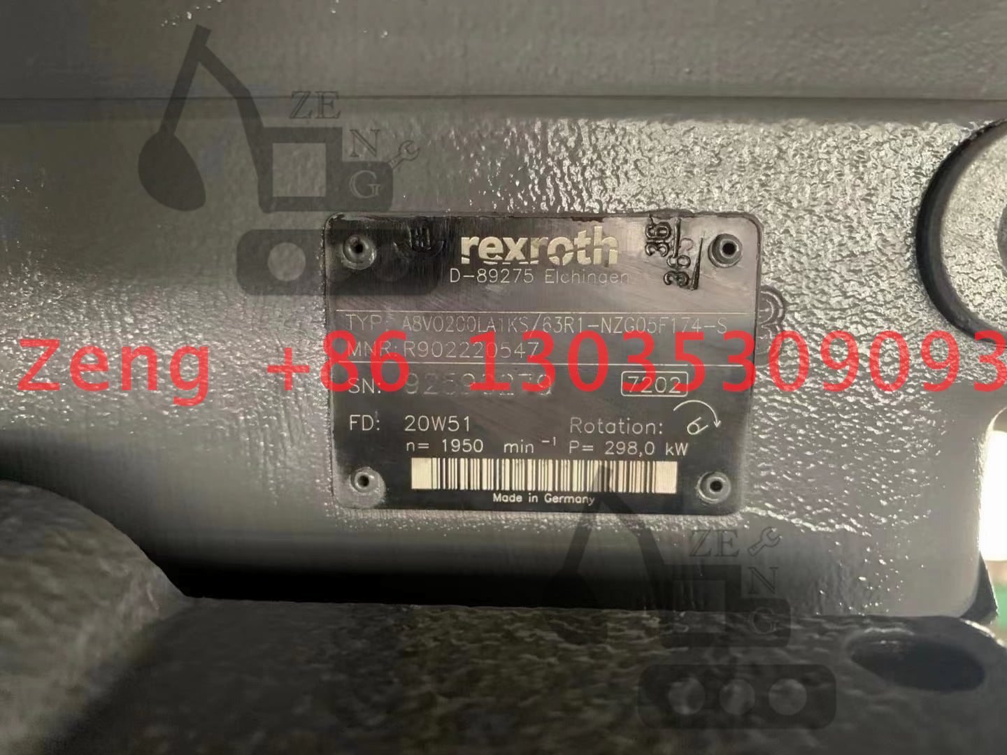 CAT330C A8VO200 hydraulic pump