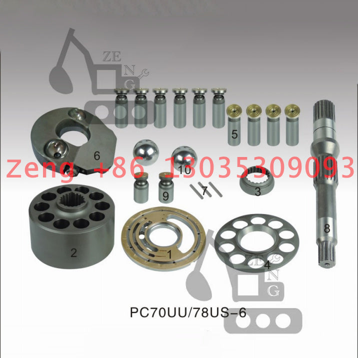 pc78us-6 hydraulic pump parts