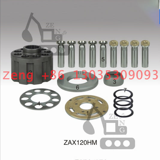 Hitachi HMS067& HMS072&HMS097 hydraulic swing motor rotary group and spare parts for Hitachi ZAX110 ZAX120-6