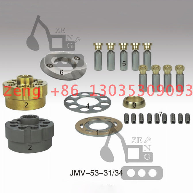 JMV53-34 YC85 SY65 SY75 SWE70 SWE80 R80-7 461-4301 travel motor cylinder block rotor