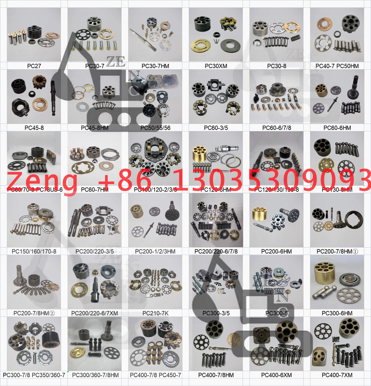Komatsu hydraulic pump rotary group and spare parts