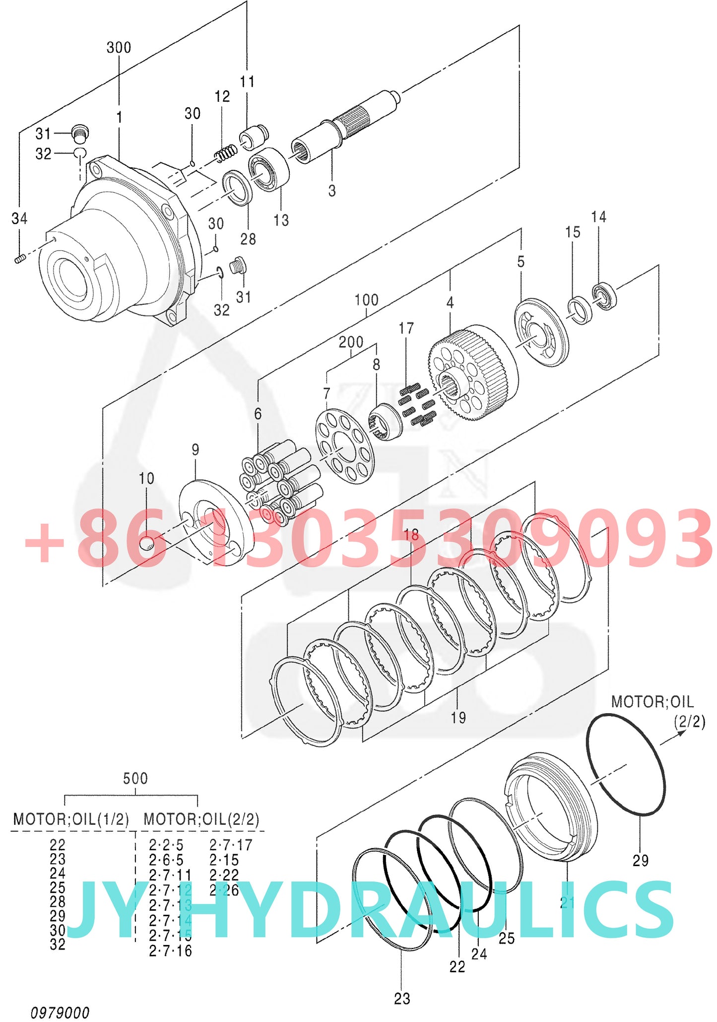 HITACHI 9262852 9275946 TRAVEL DEVICE 4637796 4652345 OIL MOTOR PARTS