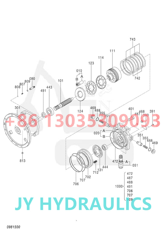 HITACHI ZX650LC-3 ZX670LC-5B ZX670LC-5G ZX670LCH-3 ZX670LCH-5B ZX670LCH-5G EXCAVATOR 4651137 9313706(R) 9313711(L) SWING MOTOR PARTS ZX670LCR-3 ZX670LCR-5G