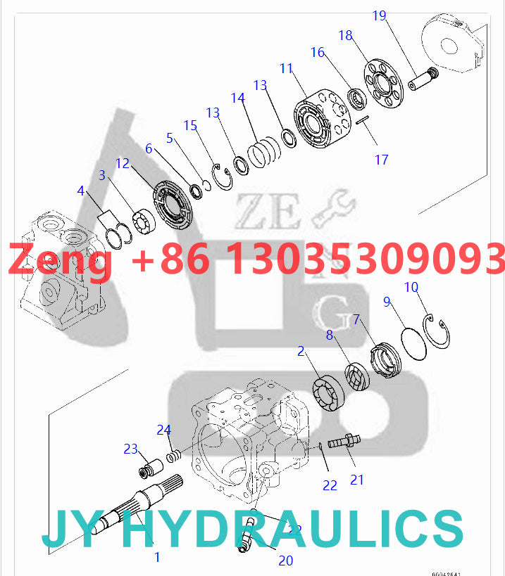KOMATSU D155A-6 D155A-6R D155AX-6 D155AX-6A bulldozers 708-1T-00470 708-1T-01470 fan pump parts